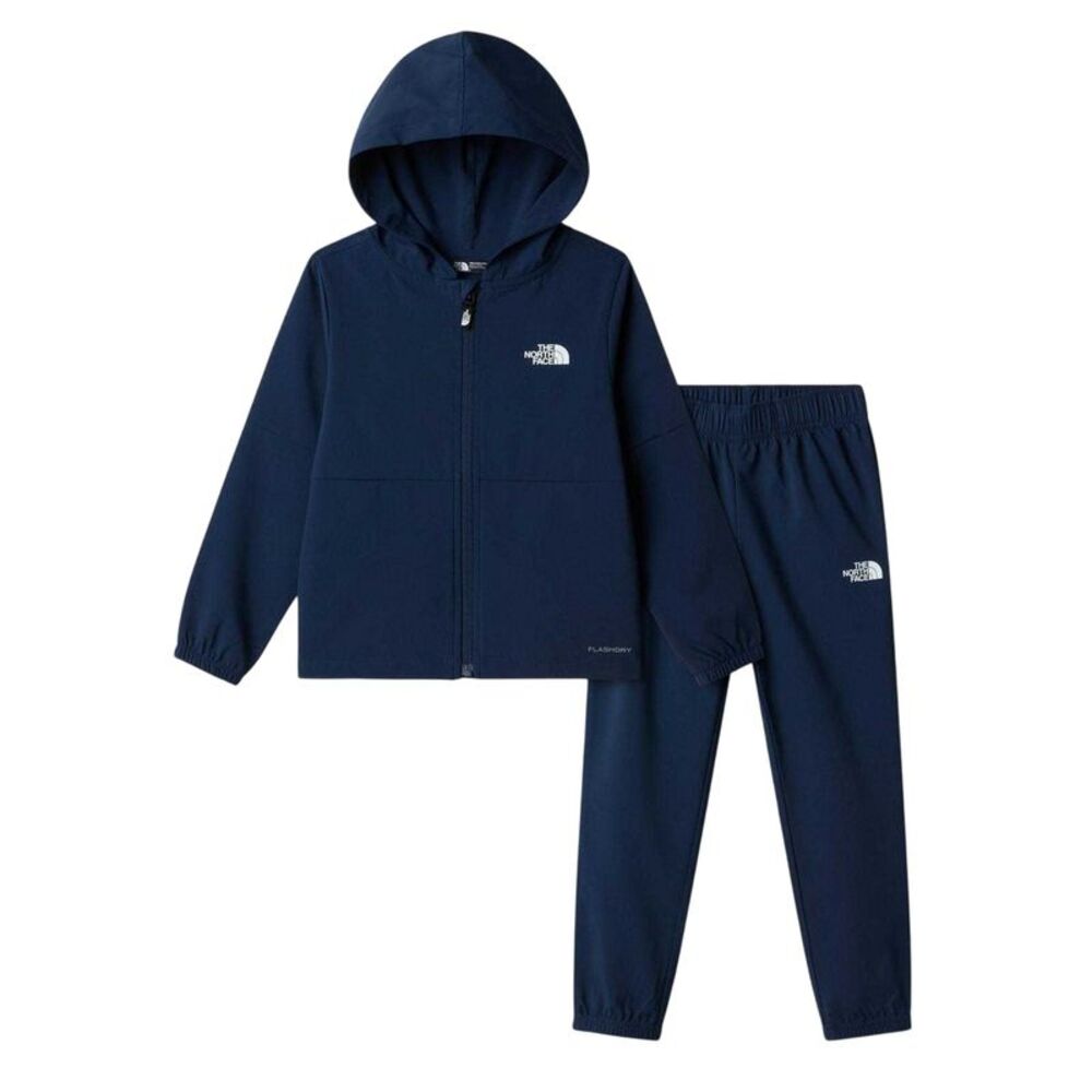 The North Face Childrens/Kids Logo Long-Sleeved Hoodie & Bottom Set / Navy